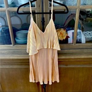 Romeo & Juliet Couture gold/cream dress size small. Never worn